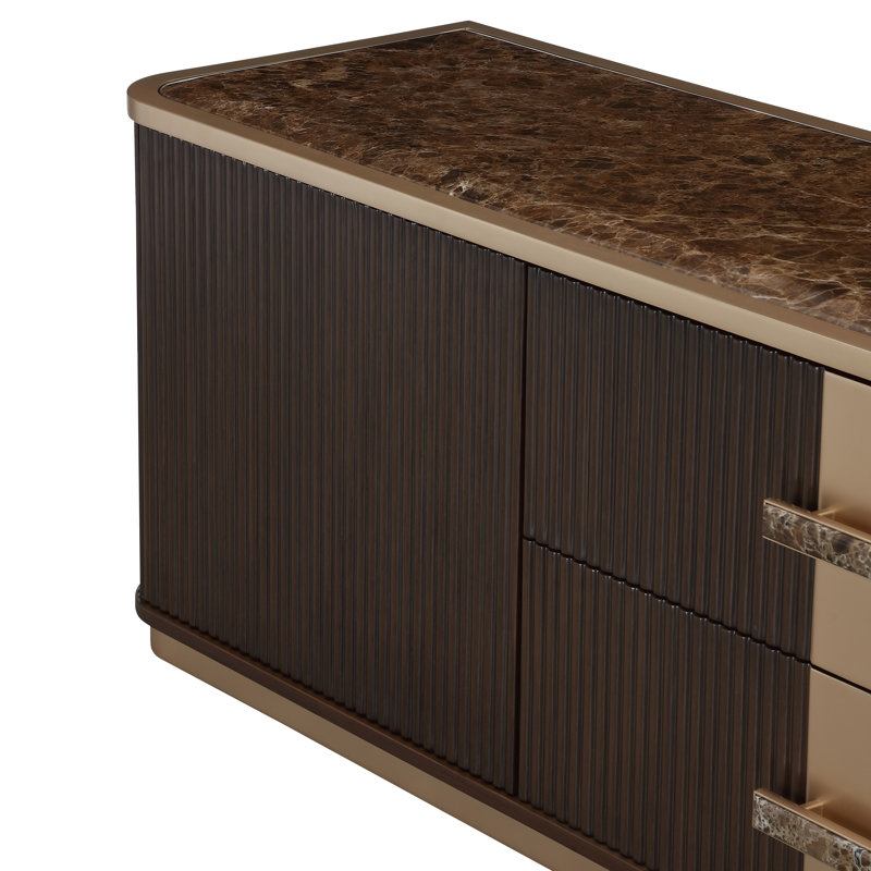 West Kensington Media Cabinet, Espresso Wood