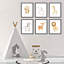 « en toile jute, lion, zèbre, giraffe, cerf, éléphant, ensemble de 6 pièces singe », impression sur papier Dedakia-667812739