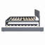 Lit plateforme tapissier avec tête de lit à motif brique, avec gigogne et 2 tiroirs, tissu en lin-842293719-842293713