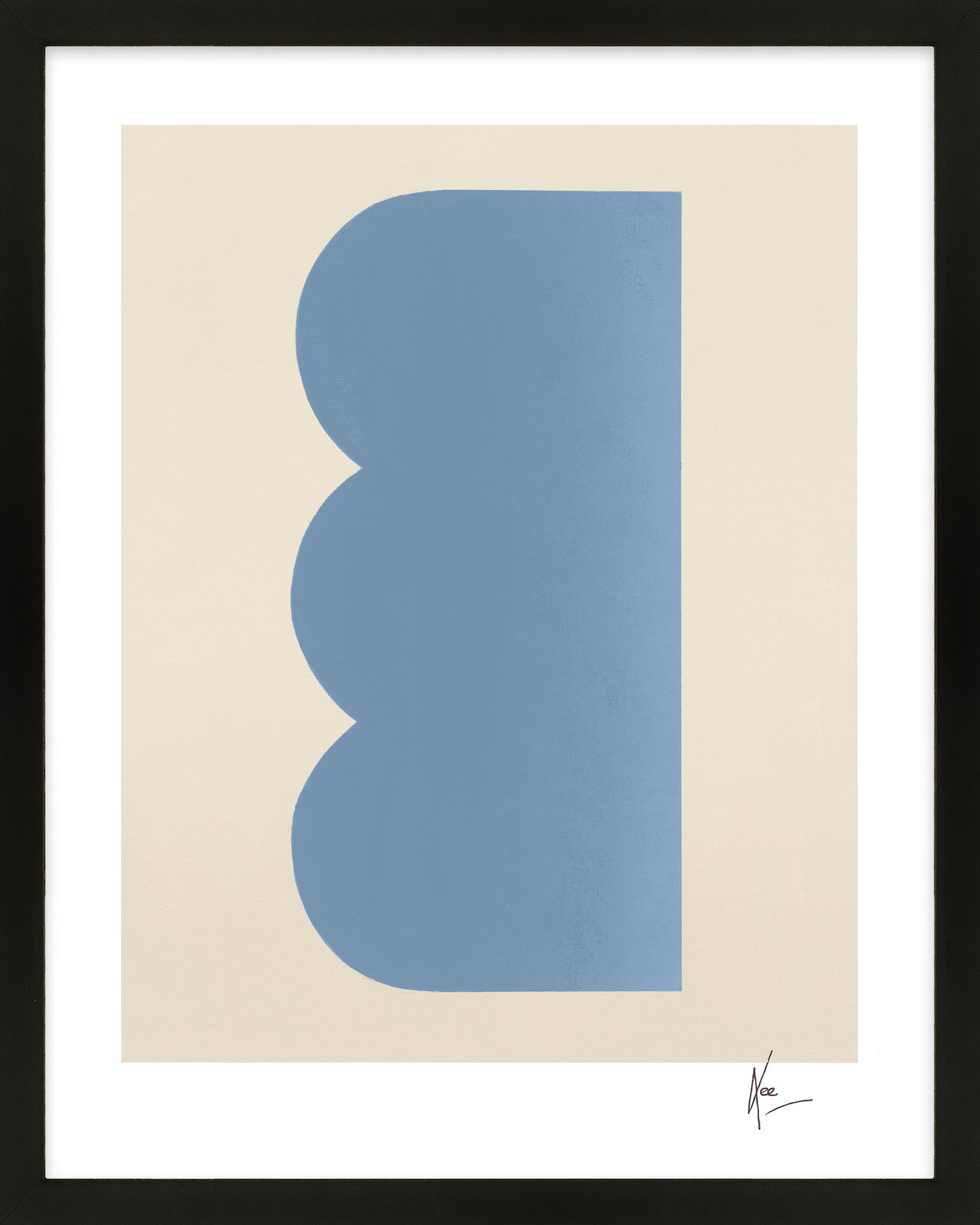 Keyhole 6 by Lee Lessem, Black Framed, 38" H x 30" W x 1.25" D