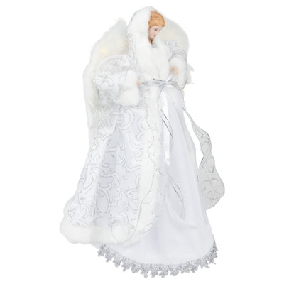 Angel with Lighted Wings Christmas Tree Topper