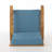 Club Chair - Wood Outdoor Reclining Chair, Thick Padding For Relaxation, Water- Cover Fabric, 32.50" X 27.61" 31.84 Backyard Seating, Comfortable Seat Pads, Covering Material, 27.61"W 32.50"D 31.84"H