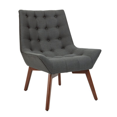 Hummel 28" Wide Tufted Polyester Side Chair by George Oliver