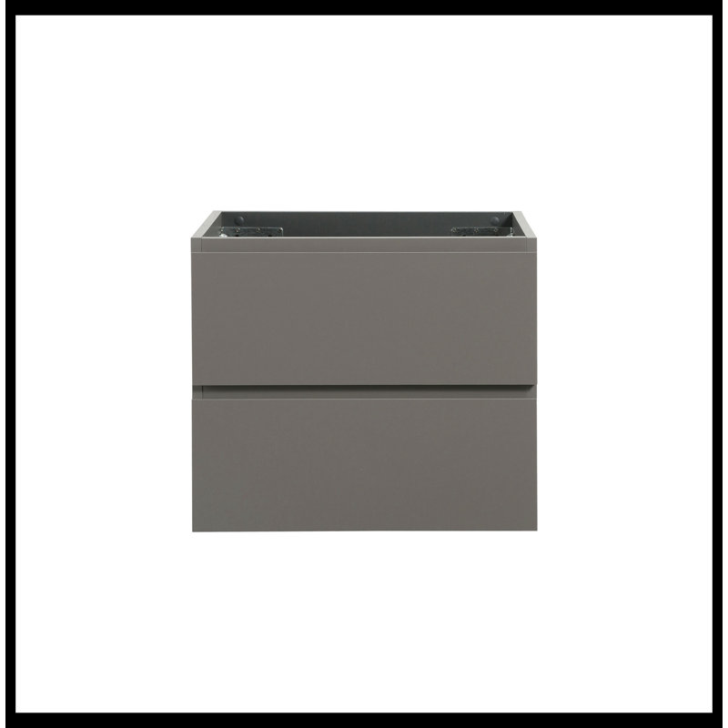 Base de meuble-lavabo Saha seulement, Gris, H 20,5 po x l 23,8 po x P 17,9 po