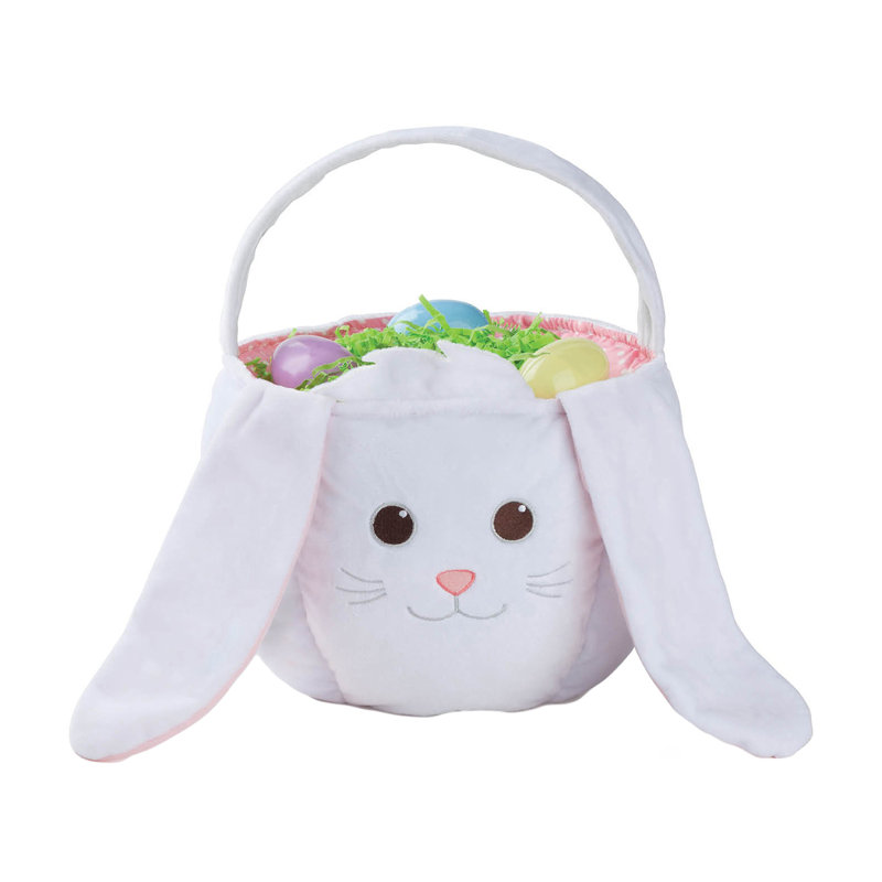 Panier en tissu de pâques personnalisé lapin