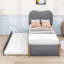 Lit plateforme tapissier avec gigogne Jankell-1061753711-1061753709