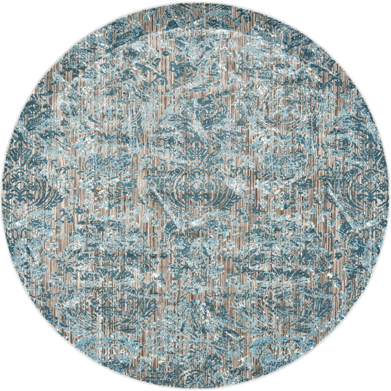 Devitt Paisley Indoor Rug, Round 8'9"