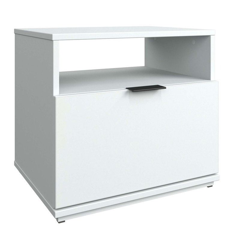 Montes Collection Nightstand (1) – Easy Assembly, White