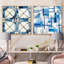 Cuzzocrea - Ensemble de 2 collages carrés à formes abstraites-101858221-101858222