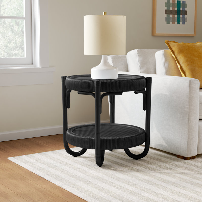 Hathaway End Table, Antique Black