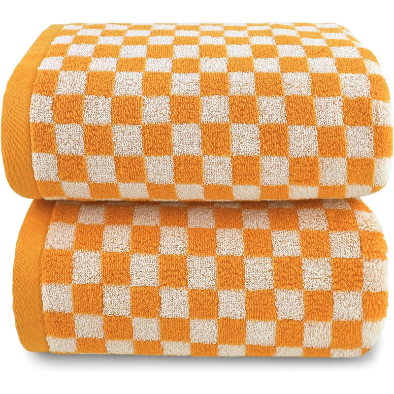 Cotton Bath Towel, Orange