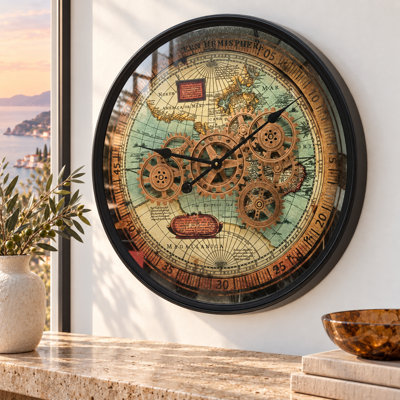 Horloge murale avec engrenages en mouvement réel The Gear Gear