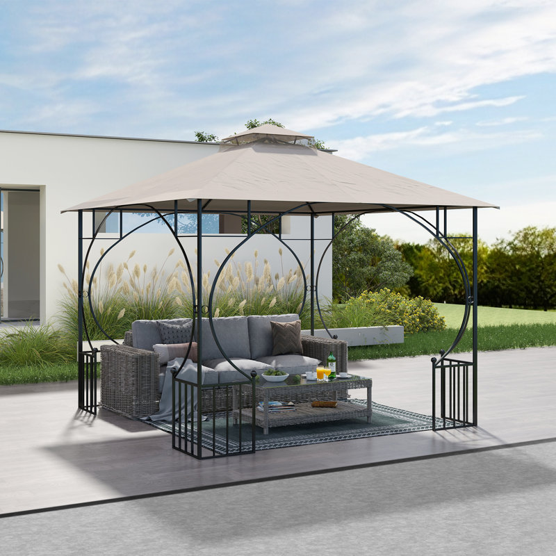 Outsunny Beige Polyester Roof for Gazebo