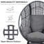 Fauteuil de patio en osier avec coussin en rotin New Grid Style-1768535102-1768535103