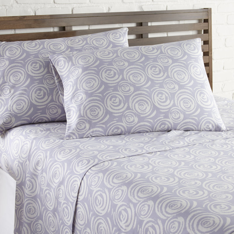 Ensemble de draps en microfibre Vilano Choice, Très grand californien, Lavande