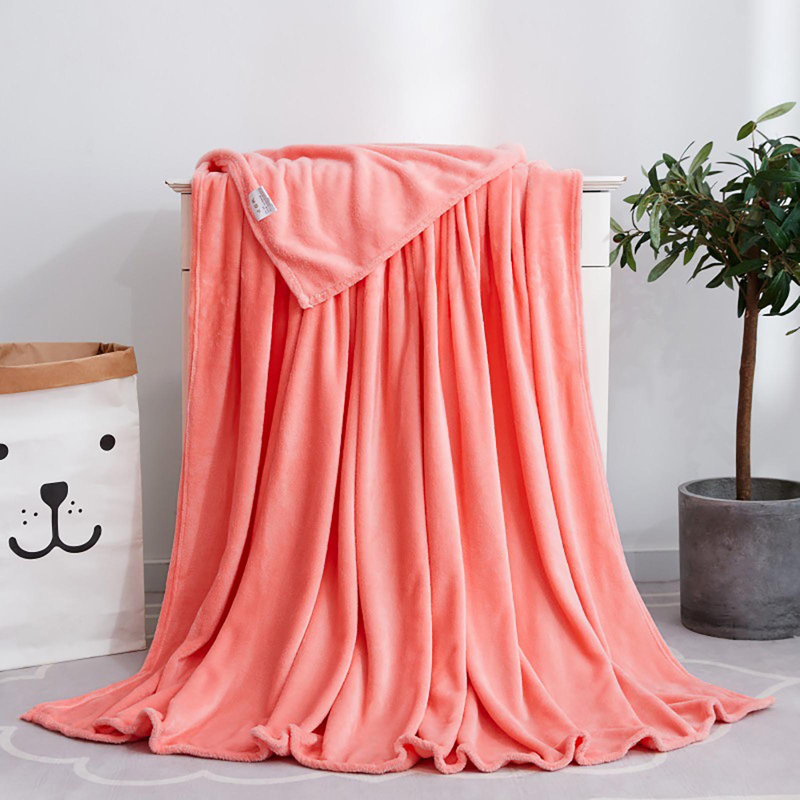 Couverture de couleur unie en molleton, G