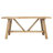 Rectangular Rustic Solid Pine Dining Set With Upholstered Chairs, Farmhouse Kitchen Table Set-1988945534