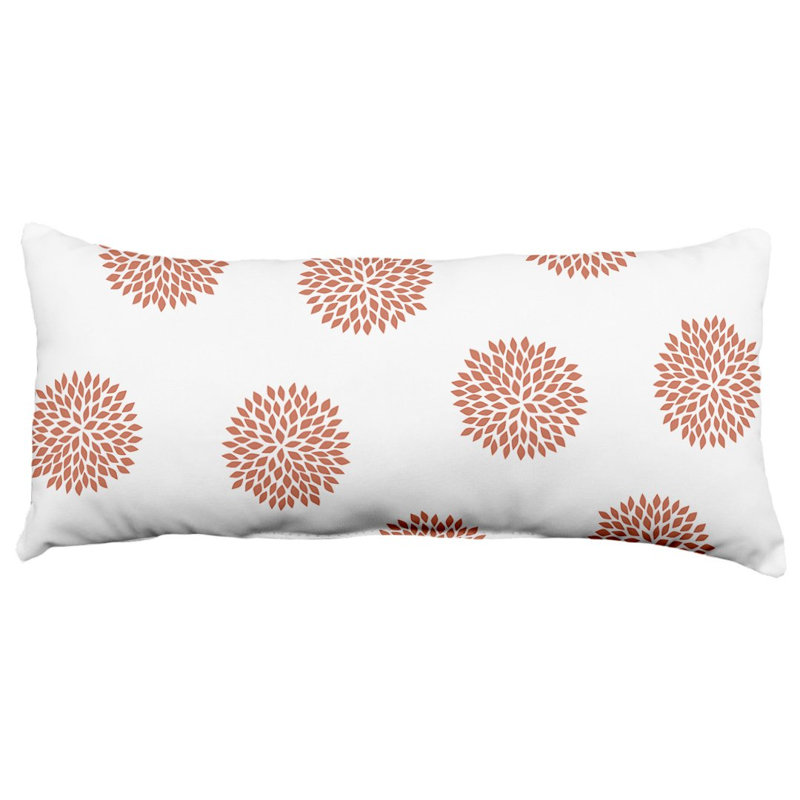 8 oreiller double face fleurs Boho, rouille