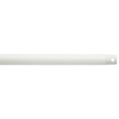 36 inch Single Threaded Ceiling Fan Downrod in Matte White