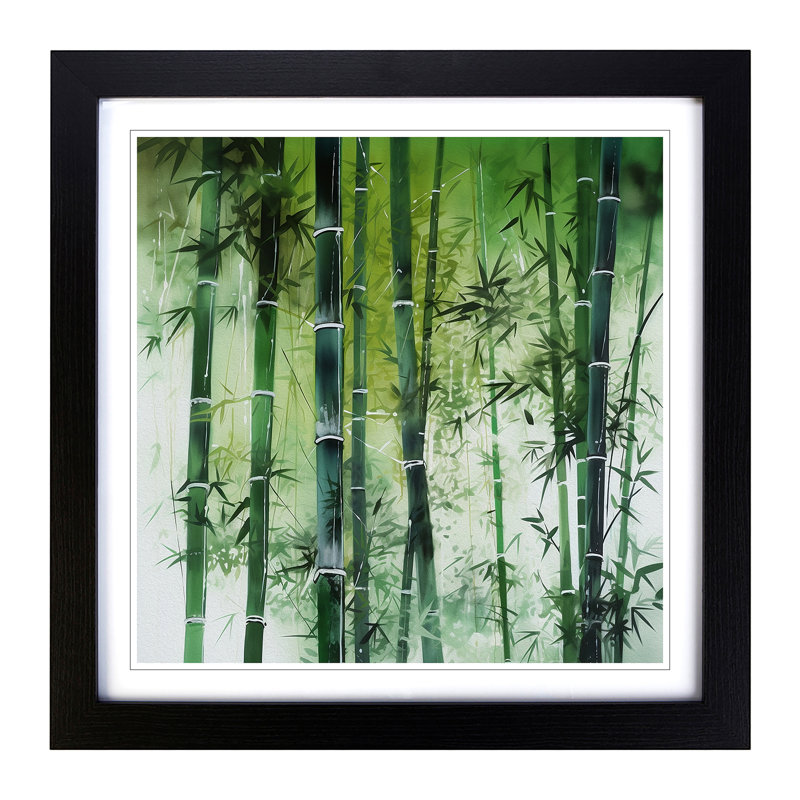 Single Picture Frame Print on Wood, Black