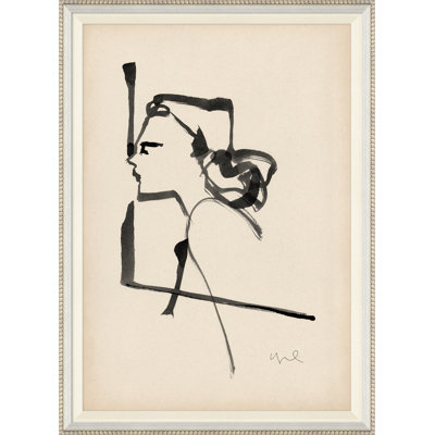 Helga IV - Cadre photo, peinture à l'aquarelle sur papier