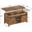 Lonan Coffee Table  Farmhouse Coffee Table with Storage and Hidden Compartment-1270208558