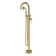 Freestanding Tub Faucet, 1 Handle Floor Mounted Waterfall Tub Filler with Diverter