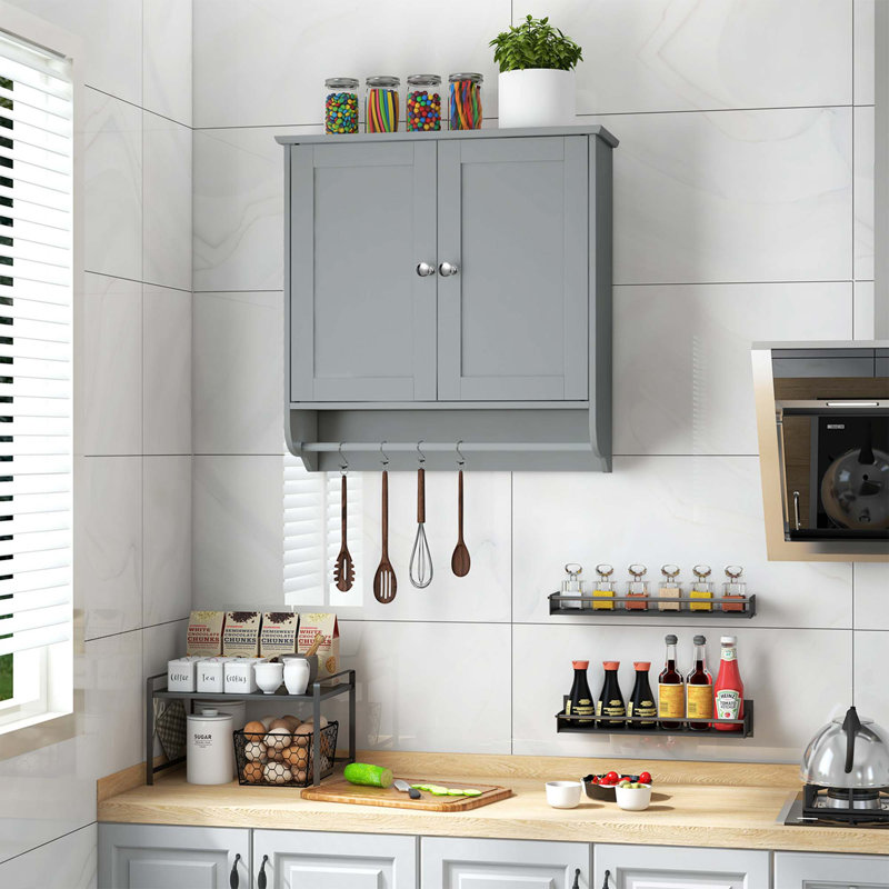 Armoire murale de salle de bain, gris
