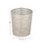Modern Perforated Design Round Metal Waste Basket-71103995