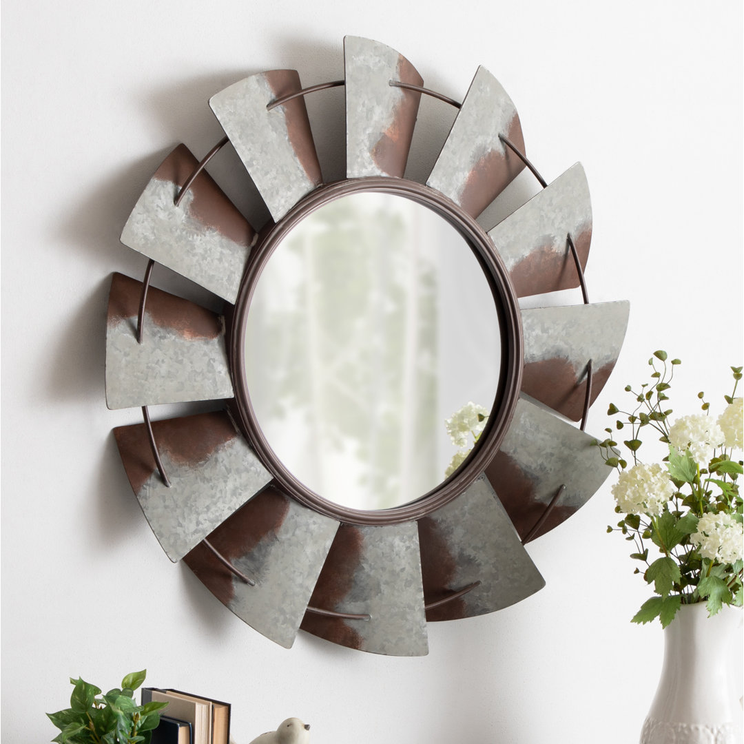 Bellair Metal Flat Mirror Gracie Oaks