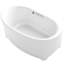 Underscore Oval Freestanding BubbleMassage Air Bath with Bask Heated Surface-1024857822