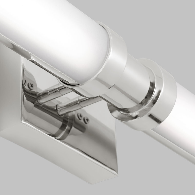 Kelan Single Frosted Dimmable LED Vanity Light, Chrome