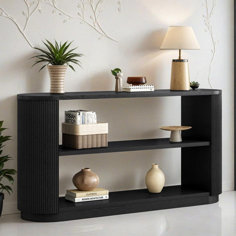 Table d'appoint 58,92 "pour vestibule dans le couloir, Noir