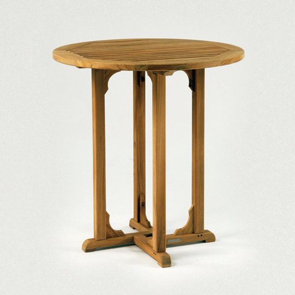 Essex Outdoor Round Teak Bar Table