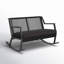 Calvin Two-Seat Rocking Bench With Cushion-743405318