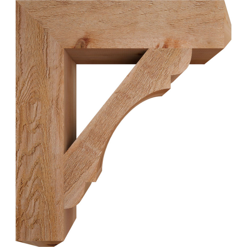 Olympic Craftsman Bracket, 32"H x 6"W x 28"D, Western Red Cedar (Rough)