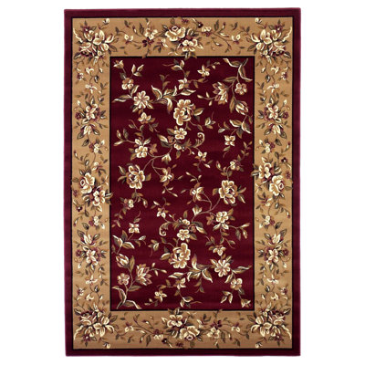Tapis rouge / beige Faizan