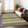 Washable Abstract Indoor / Outdoor Rug