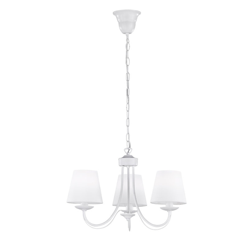 Brundidge 3 - Light Chandelier, White