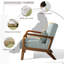 Chaise d'appoint rembourrée en velours côtelé bleu clair Jyrin-1662300186-1662300180