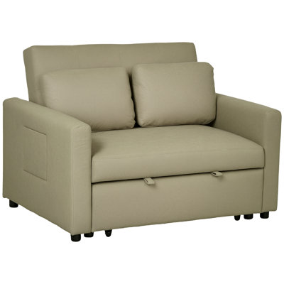 Nencho Square Arm 2 Seater Sofa Bed