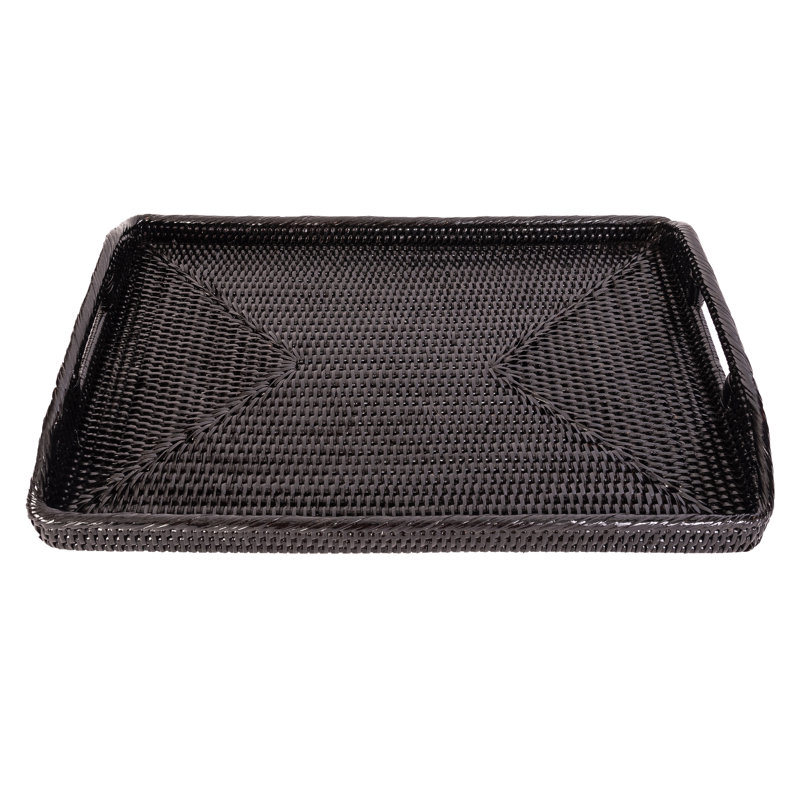 Repose-pieds rectangulaire Ilonka Grayton, Noir Tudor, H 1 po x l 14 po x P 10 po