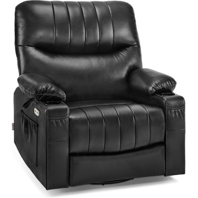 Power Recliner, Electric Swivel Glider Rocker Recliner with USB Ports