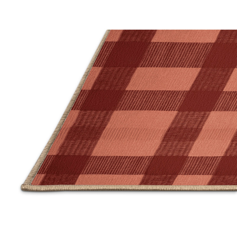 Machine Washable Botanical Brown Area Rug, Rectangle 2' x 3'