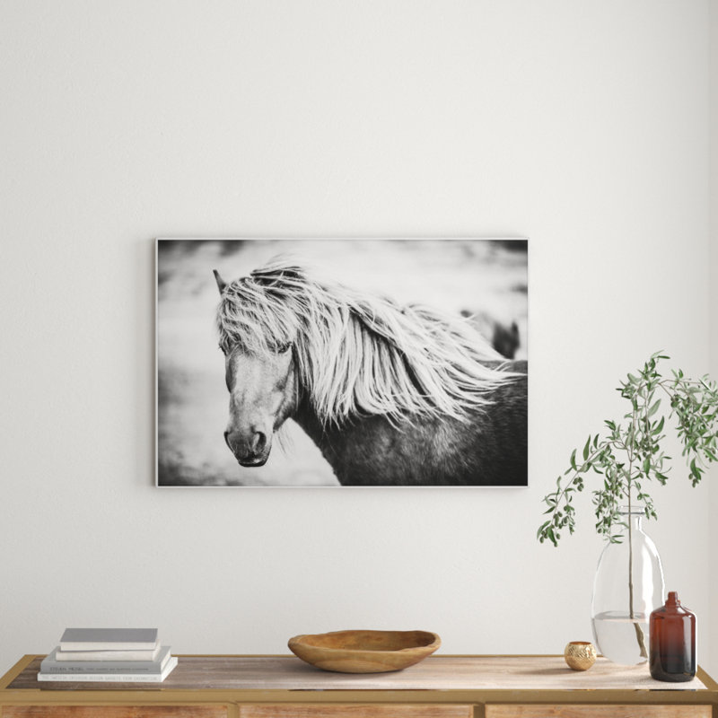 Single Picture Frame Painting, 61cm H x 91cm W, White