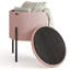 Modern Round Boucle Ottoman With Storage-1788579435