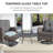 Gaetanino 7-Pieces Outdoor Conversation Set with Swivel Rocking Chairs and Glider Loveseat-102671561-107962169