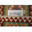 Tapis kilim à motif géométrique vibrant 2x3