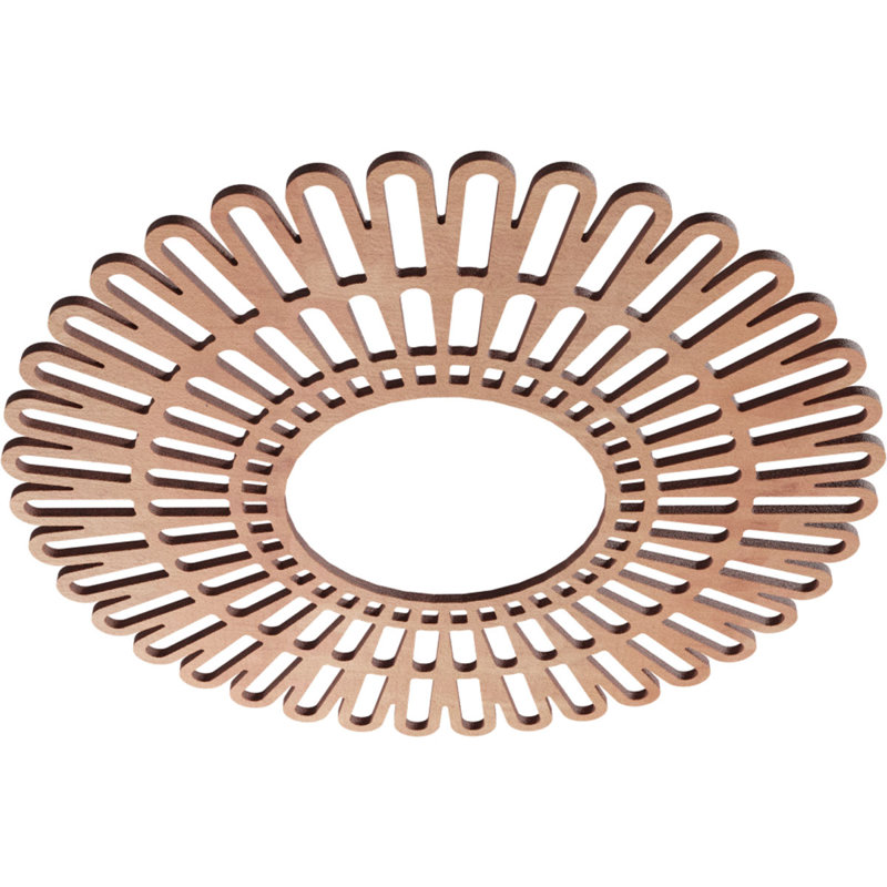 Médaillon de plafond 16 po x 16 po x P 6 po x P 1/4 po Cornellius, Cerisier, H 18 po x l 18 po x P 0,38 po