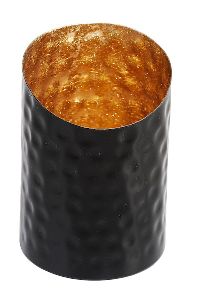 Metal Tabletop Votive Holder, 5" H x 3.5" W x 3.5" D